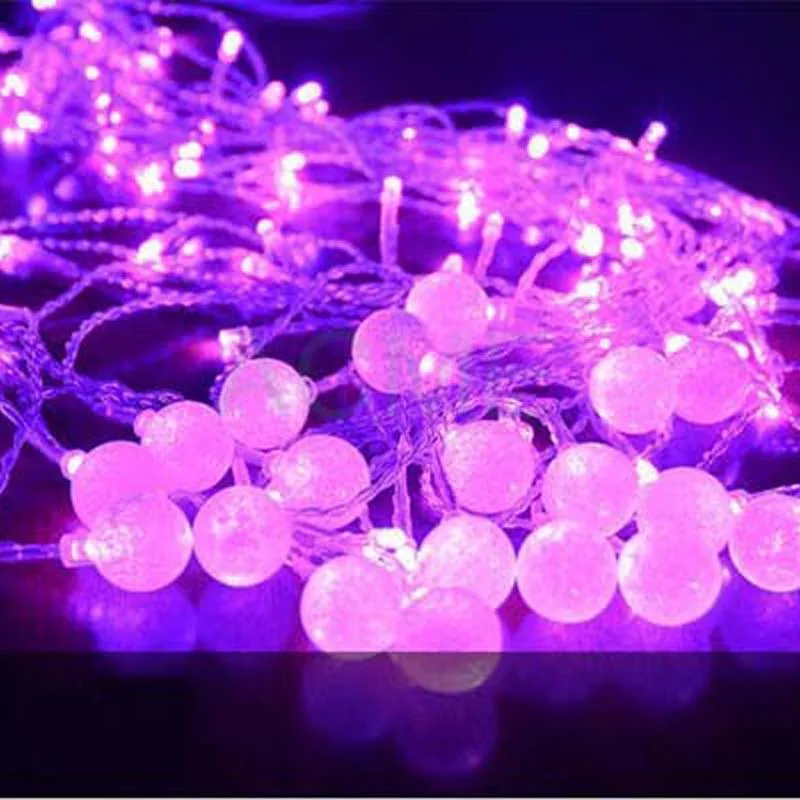 Светодиодная гирлянда с 10 пузырьковыми хрустальными шариками 1 5x0 5 м|wedding lamp|lamp
