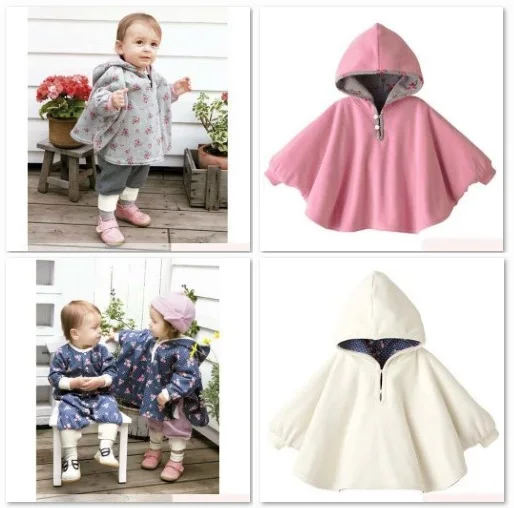 

Baby Coats Girl's Smocks Outerwear Fleece cloak Jumpers mantle Children's Poncho 1pcs/lot Cape
