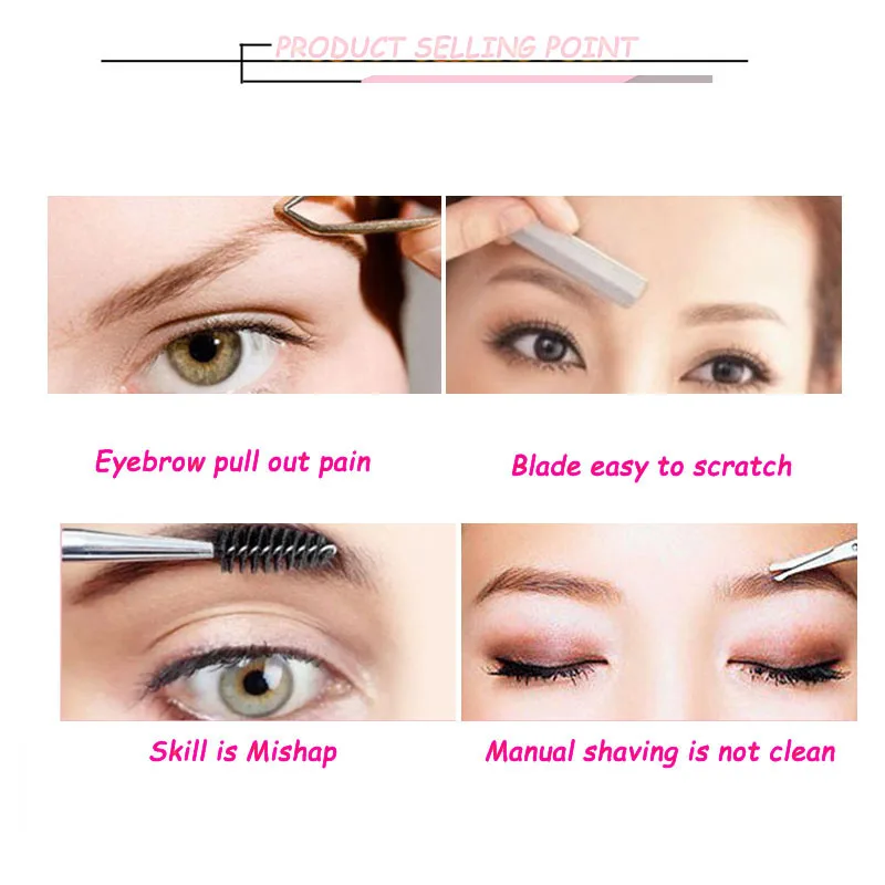Мини-электрический триммер для бровей 1 шт. портативная бритва женский эпилятор