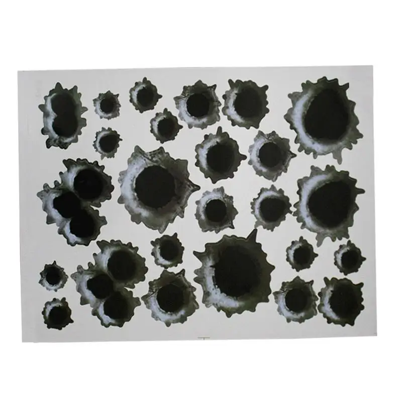 1 шт. наклейки на царапины для автомобиля Декоративные реалистичные отверстия