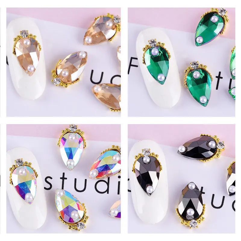 10 шт./лот 3D Аврора слез металлизированные для дизайна ногтей ювелирные изделия