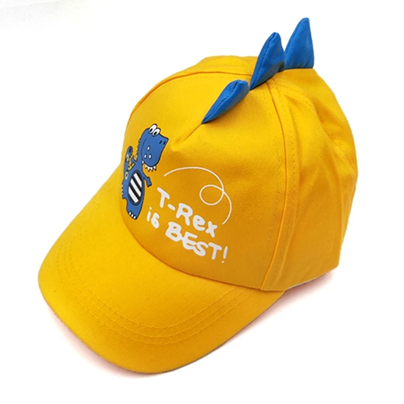 Бейсболка для мальчиков и девочек Регулируемая Кепка в стиле динозавра хип-хоп