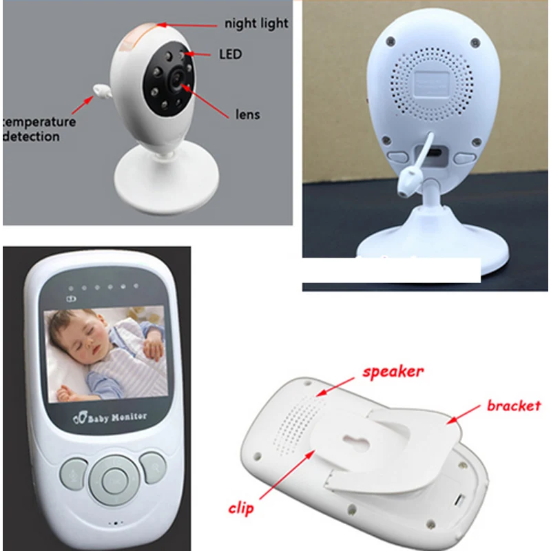 Цифровой беспроводной радионяня камера с ЖК экраном 2 4 дюйма 10 компл./лот