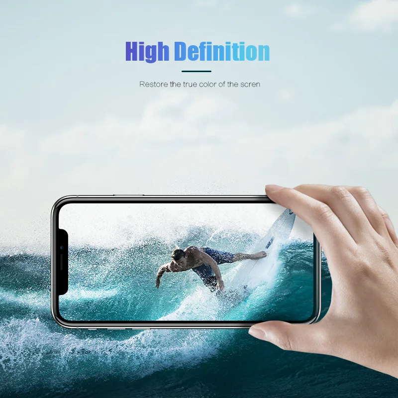 Защитное стекло CAPAME для iPhone 6 6s 7 X XR XS MAX 8 Plus защита экрана 5D полное покрытие