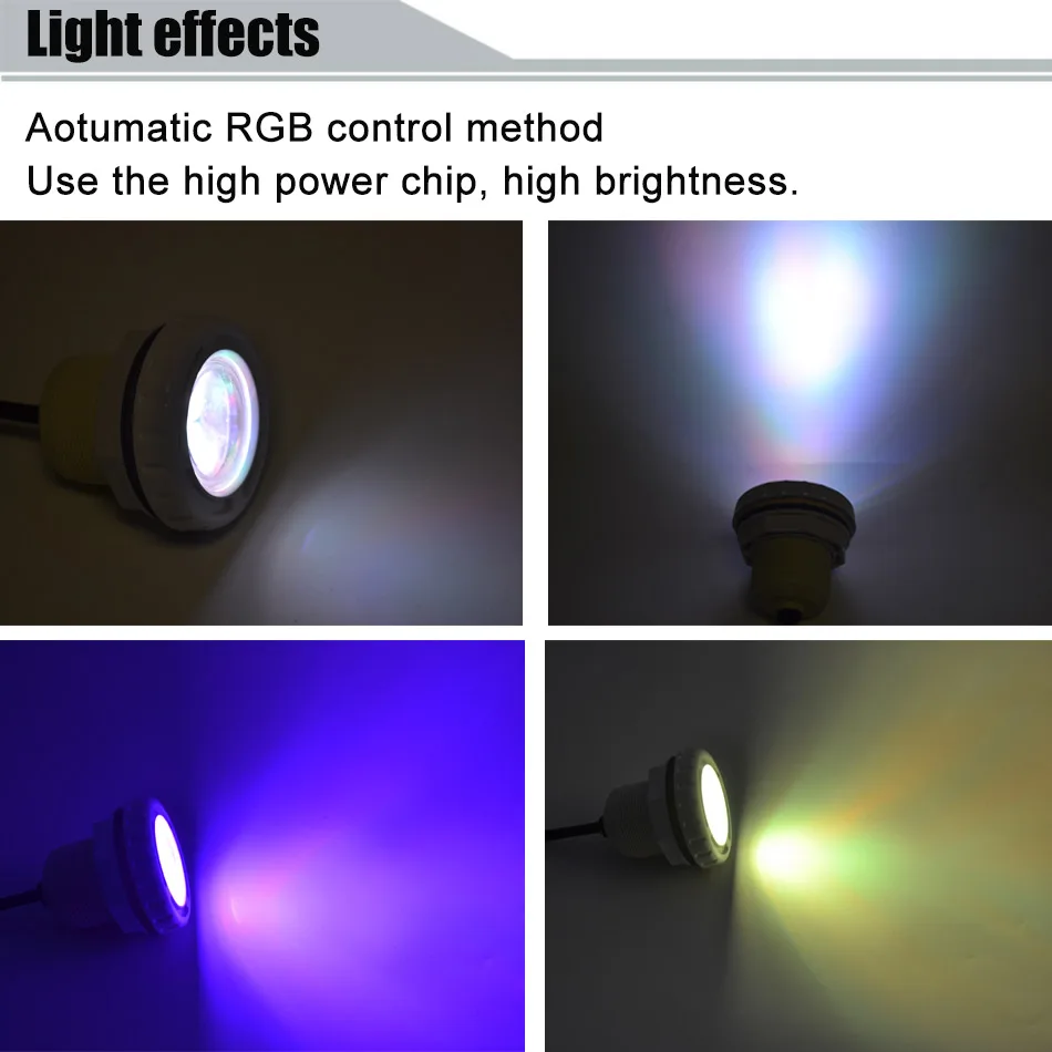 Подводные фонари пруд Spa бассейн светодиодные RGB 9 W IP68 Водонепроницаемый для