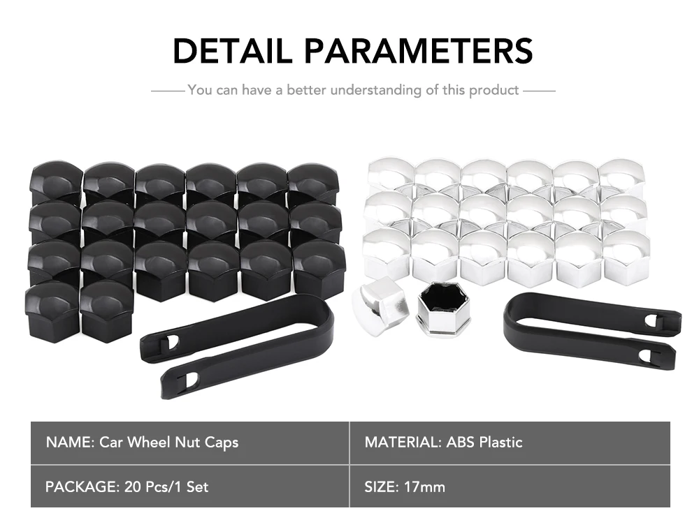 20 шт. 17 мм колесные гайка с болтом крышка крышки защитные болты наружные