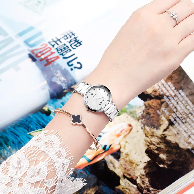 reloj mujer SOLLEN Fanshion Quality Crystal Diamond Bracelet Quartz Watch Woman Watches Brand Luxury Ladies Wrist Women | Наручные часы