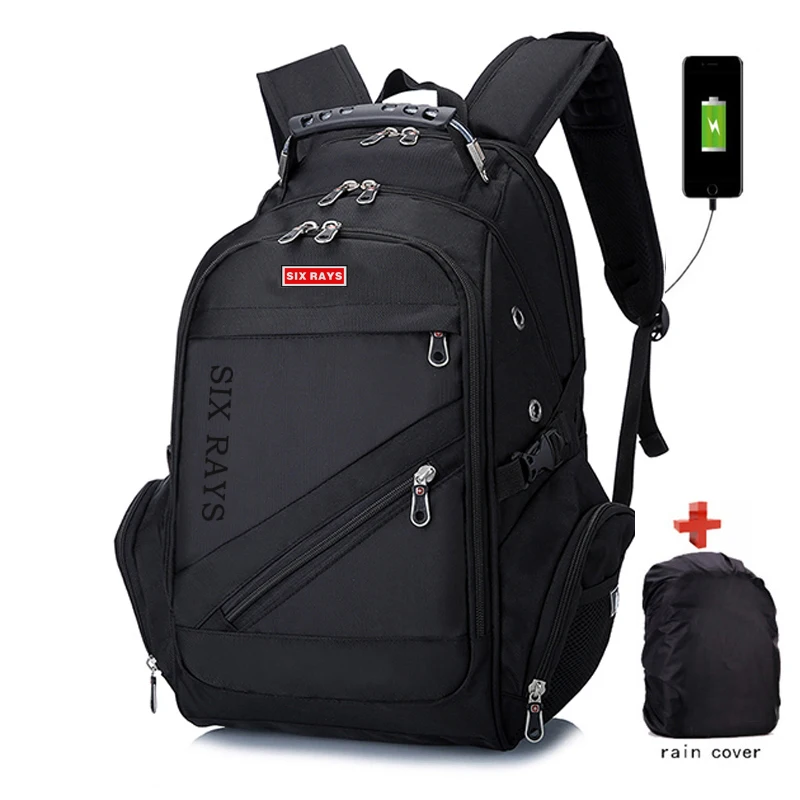 Детские школьные сумки SIXRAYS с usb зарядкой Модный деловой Повседневный