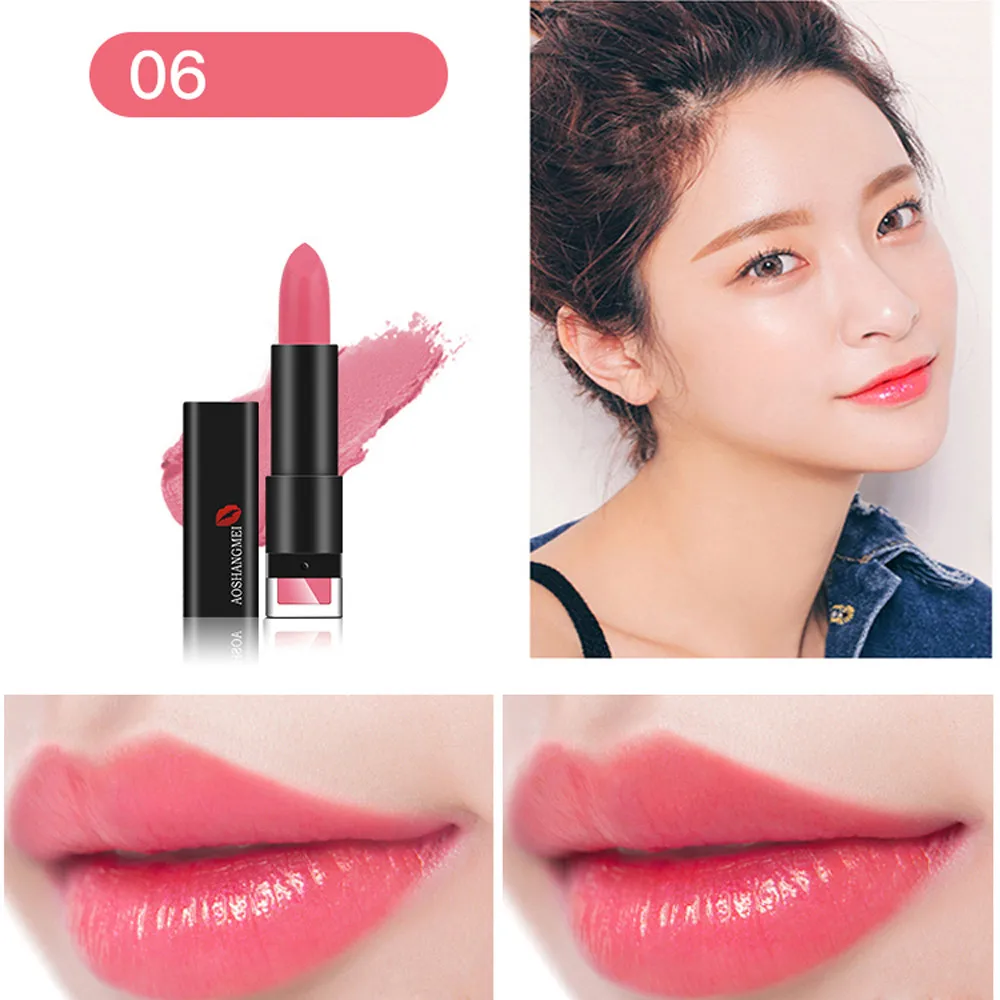 Горячая продажа 6 цветов Макияж Яркий Увлажняющий блеск для губ помада длинная
