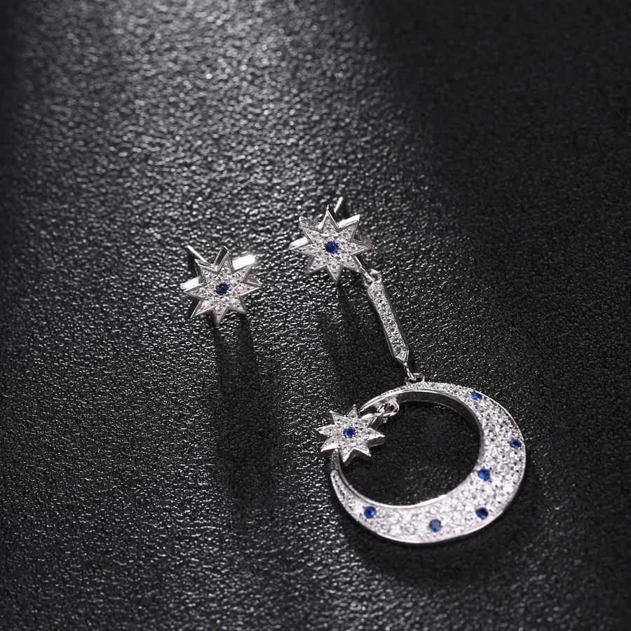 Женские серьги EFOX модные длинные серьги-пусеты с австрийскими кристаллами |