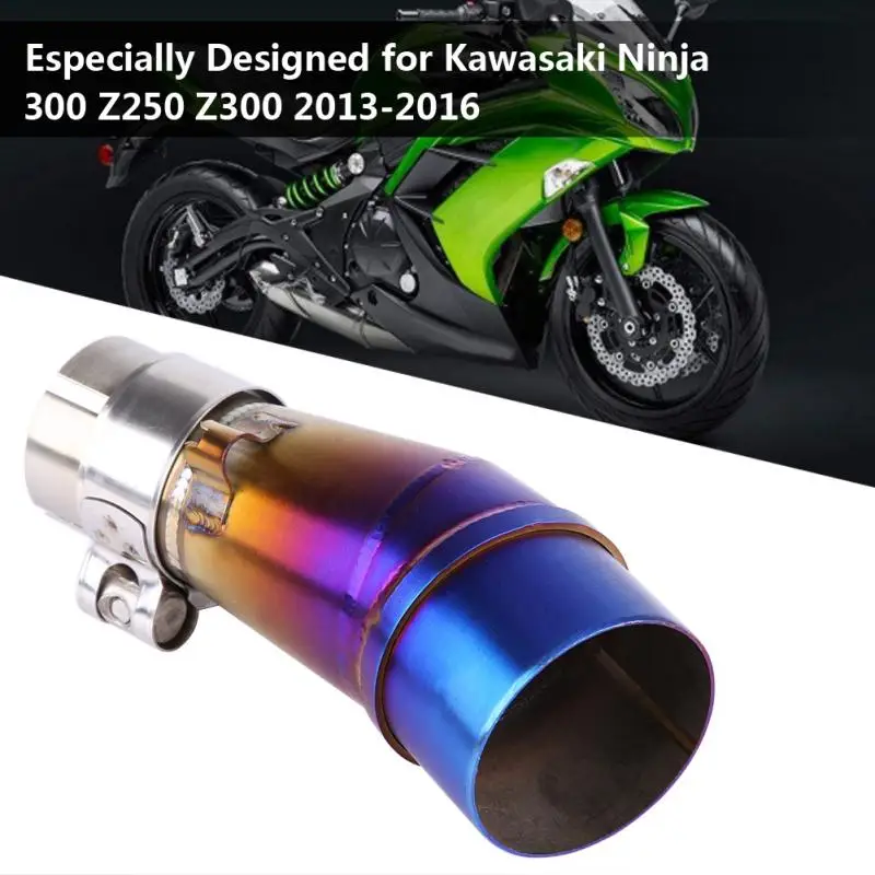 Мотоцикл полная выхлопная система средняя Соединительная труба для Kawasaki Ninja 300 Z250