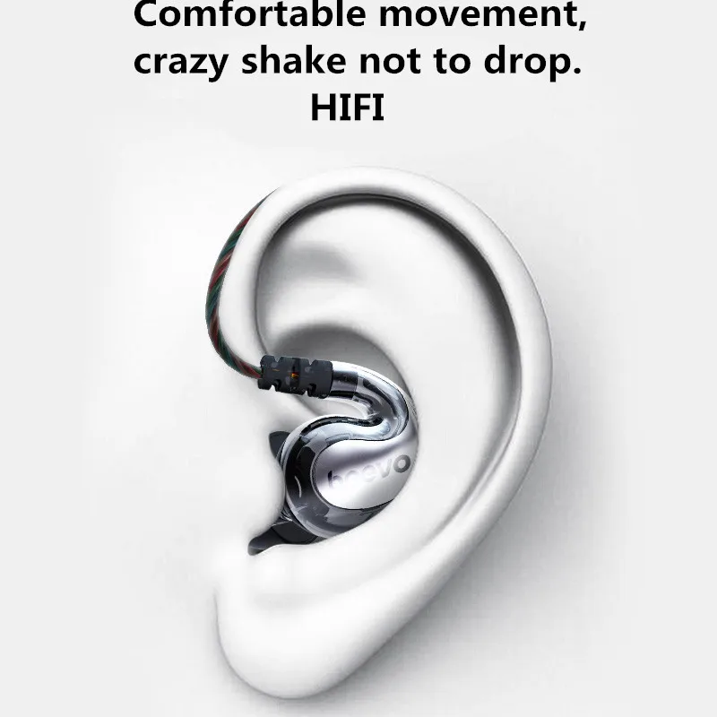 Beevo Бег Спорт Наушники Hi Fi наушники 3 5 мм In ear DJ тяжелый сабвуфер вкладыши с