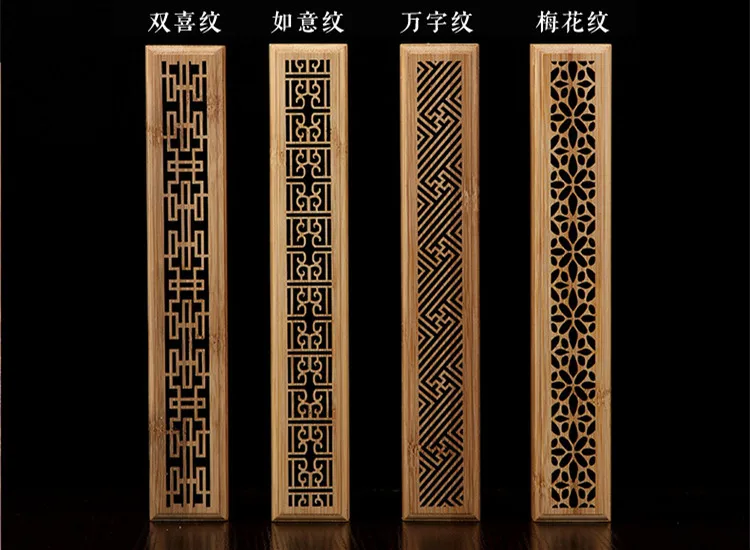 Курильница из бамбука Guqin Zen палочки с подставкой для ладаном деревянная