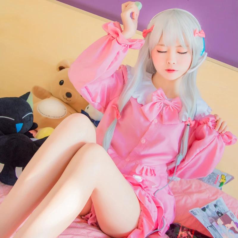 Аниме eromanga-sensei Izumi Sagiri косплей мультяшный стиль верх и короткие брюки милая