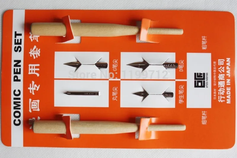 Nikko 4 Nibs + 2 держатель ручки набор комикс манга поставка|nib pen holder|nib holdernib |