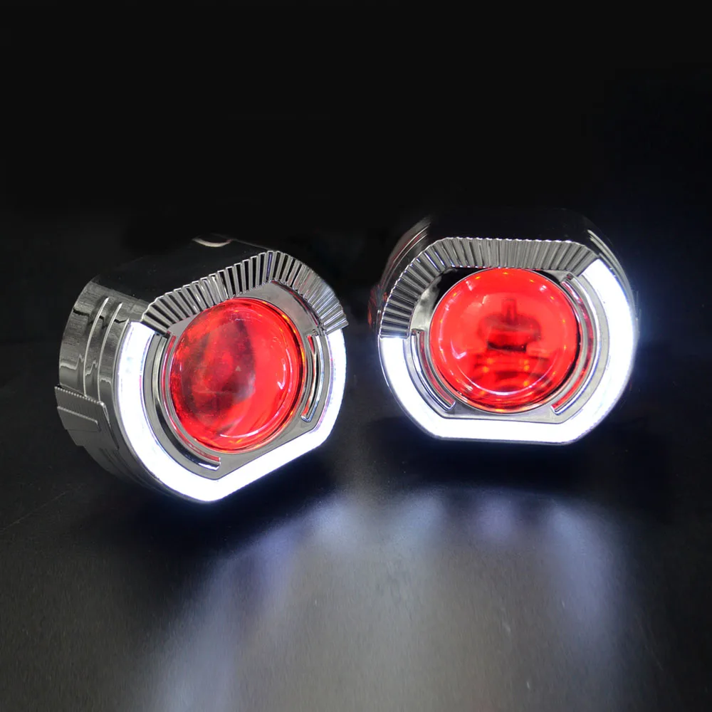 2,5 дюймов H1 мини Биксенон hid объектив проектора led день бег кожухи DRL H1 H4 H7 модифицированный автомобильный монтажный комплект