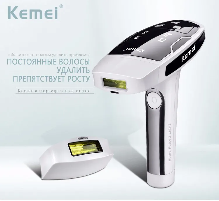 Kemei6812 Фотон лазерной Для тела удаления волос постоянным безболезненно леди Эпиляторы 100-240 В