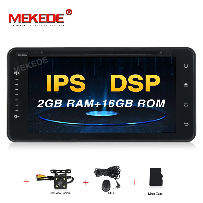 MEKEDE Авто Радио Android 9,0 4+ 64G ips DSP Автомобильный мультимедийный плеер для toyota corolla RAV4 Hilux camery для toyota универсальный - Цвет: add camera