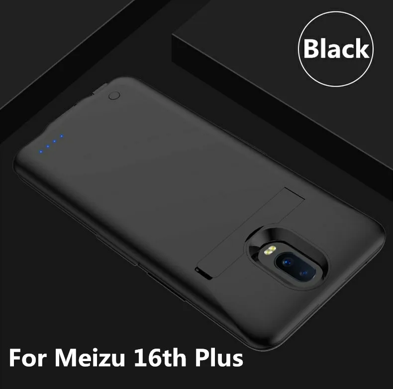 Чехол с зарядным устройством для батареи s для Weidu 16th/для Weidu 16th Plus 6500mAh power Bank чехол, ультра тонкий внешний пакет, запасной чехол для зарядного устройства - Цвет: Black For 16th Plus