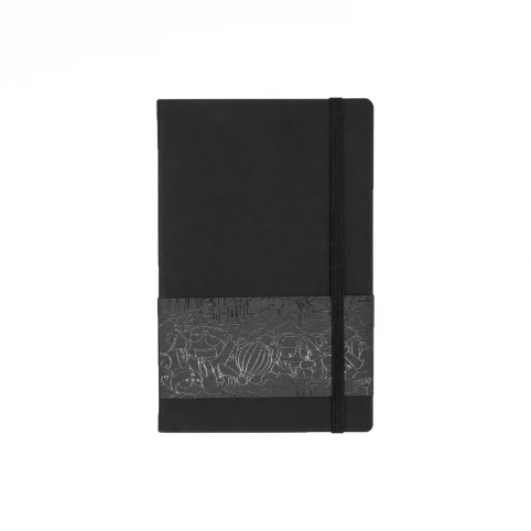 Чехол из искусственной кожи для Xiaomi, 160 страниц, записная книжка Mi, дневник, планировщик, твердый переплет, mijia, металлический знак, Заправка для xiaomi, умный дом - Цвет: black notebook