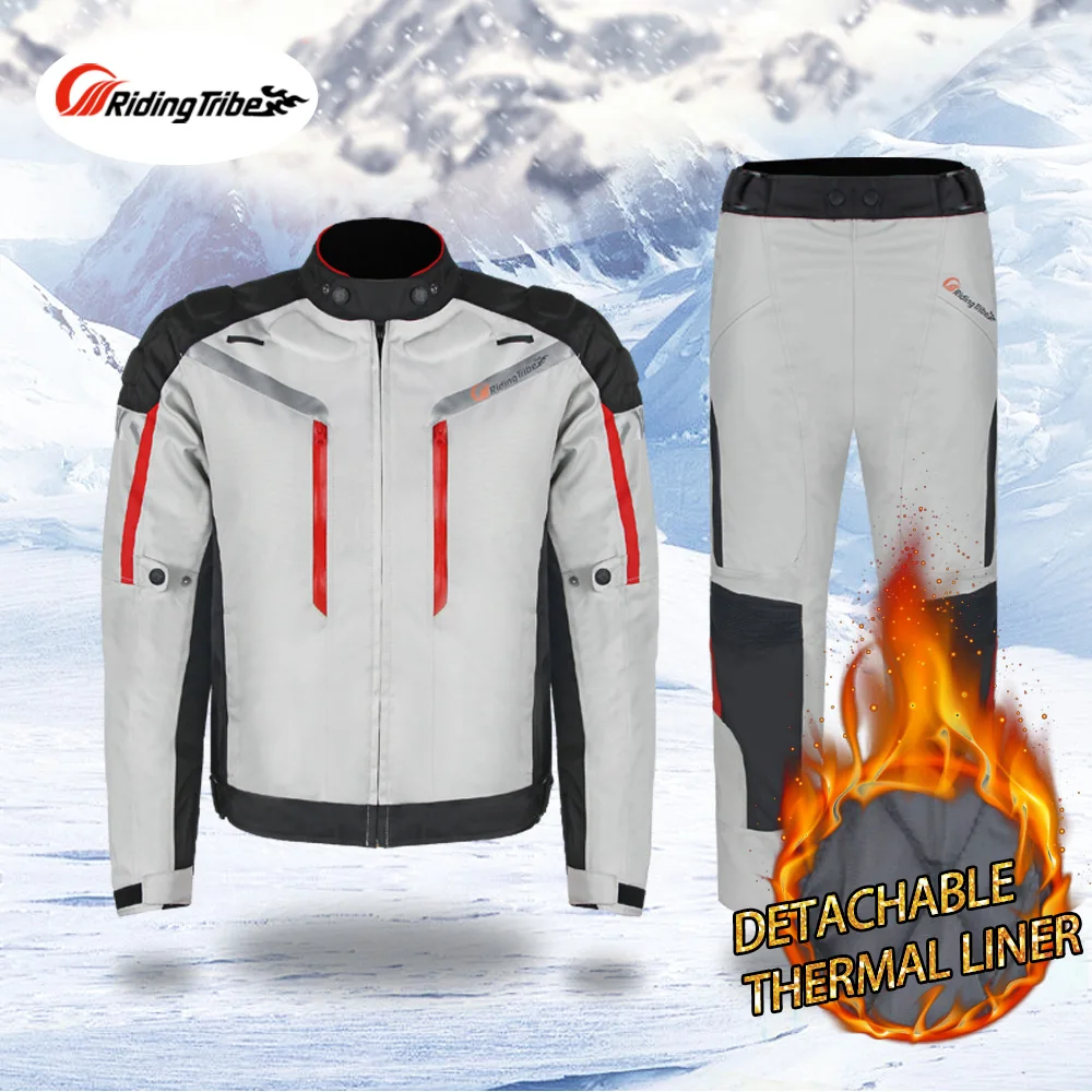 Езда племя Профессиональный Мото куртка брюки зимний теплый мотоциклетный