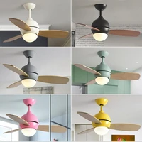 macaron ceiling fan lamp multicolour 36 inch nordic pendant fan with lights ceiling fan lamp ac for restaurant kids room