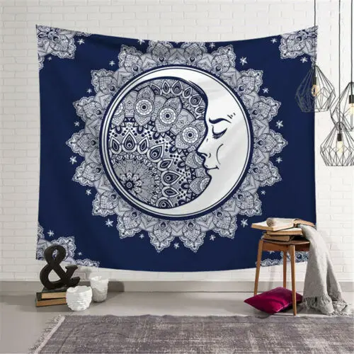 New Sun and Moon Boho Tapestry Hippie Wall Hanging Bedspread Throw Cover Home Decor | Дом и сад