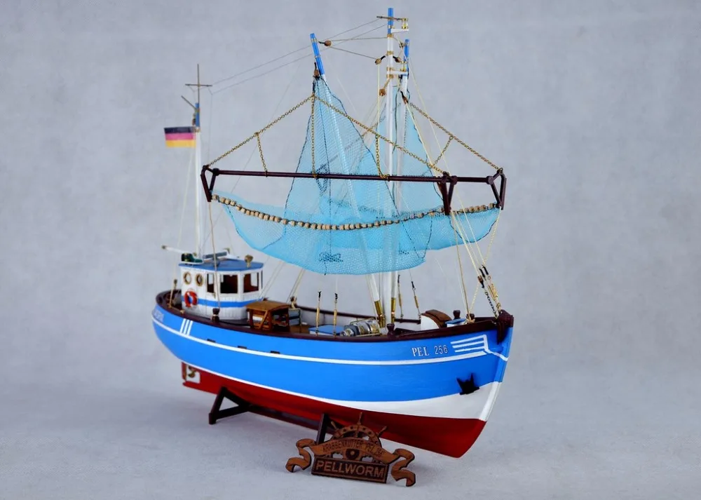 Деревянный комплект корабля весы 1/48 Pellworm Краб рыбацкая лодка pel 256 деревянная