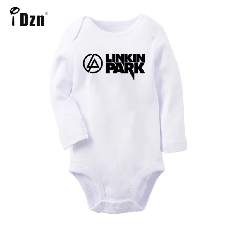 ieBaby2149WC Комплекты одежды для новорожденных мальчиков и девочек с принтом «Linkin Park»; комбинезон с длинными рукавами; боди с принтом для младенцев; комплекты одежды из хлопка - Цвет: ieBaby2149WC