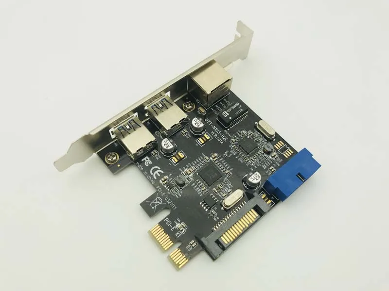 3 портовый Ethernet адаптер USB 0 концентратор 100/1000 Мбит/с PCI E RJ45 гигабитный сетевой LAN Usb