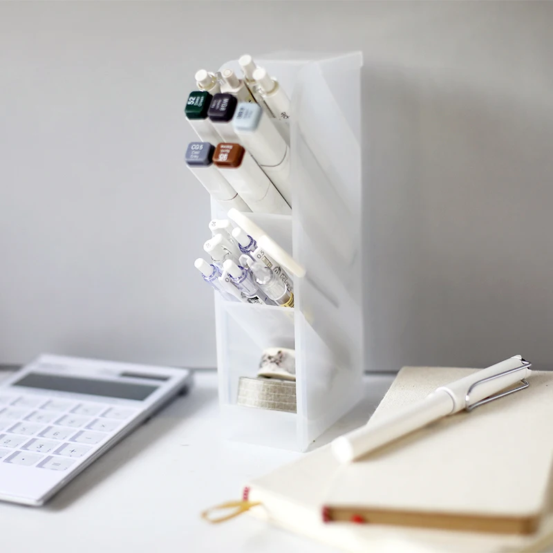 

Держатель для кистей для макияжа, органайзер для ручек, коробка для канцелярских принадлежностей на рабочий стол, органайзер для ручек для ...