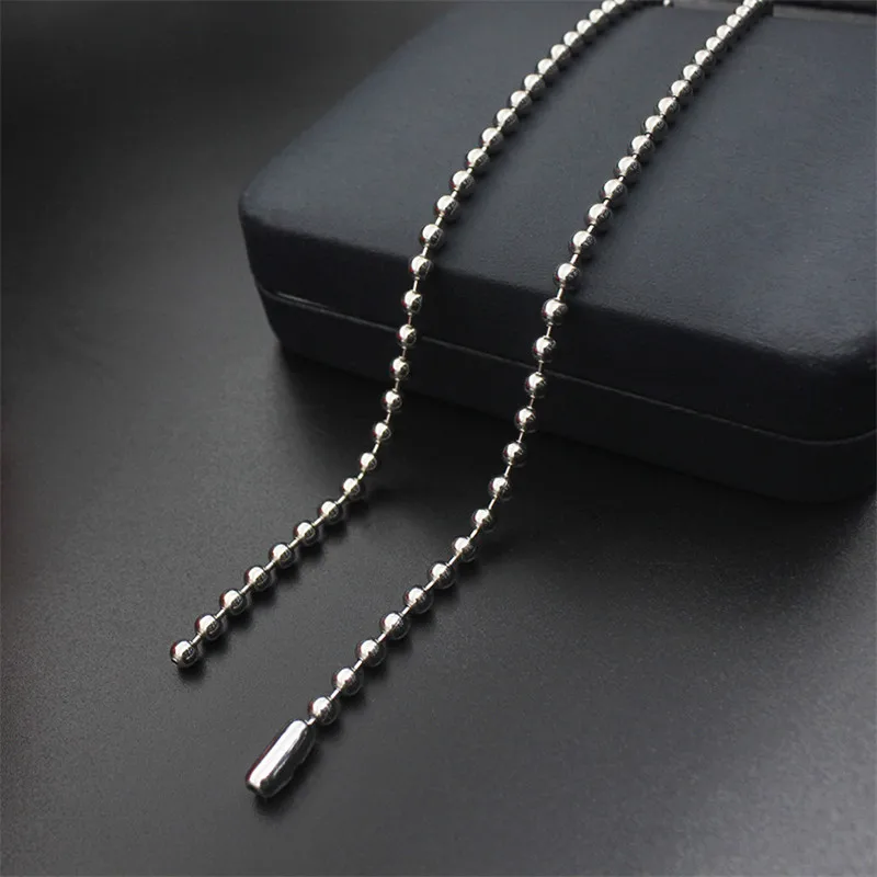Ожерелье DoreenBeads модная цепь из нержавеющей стали серебряного цвета с круглыми