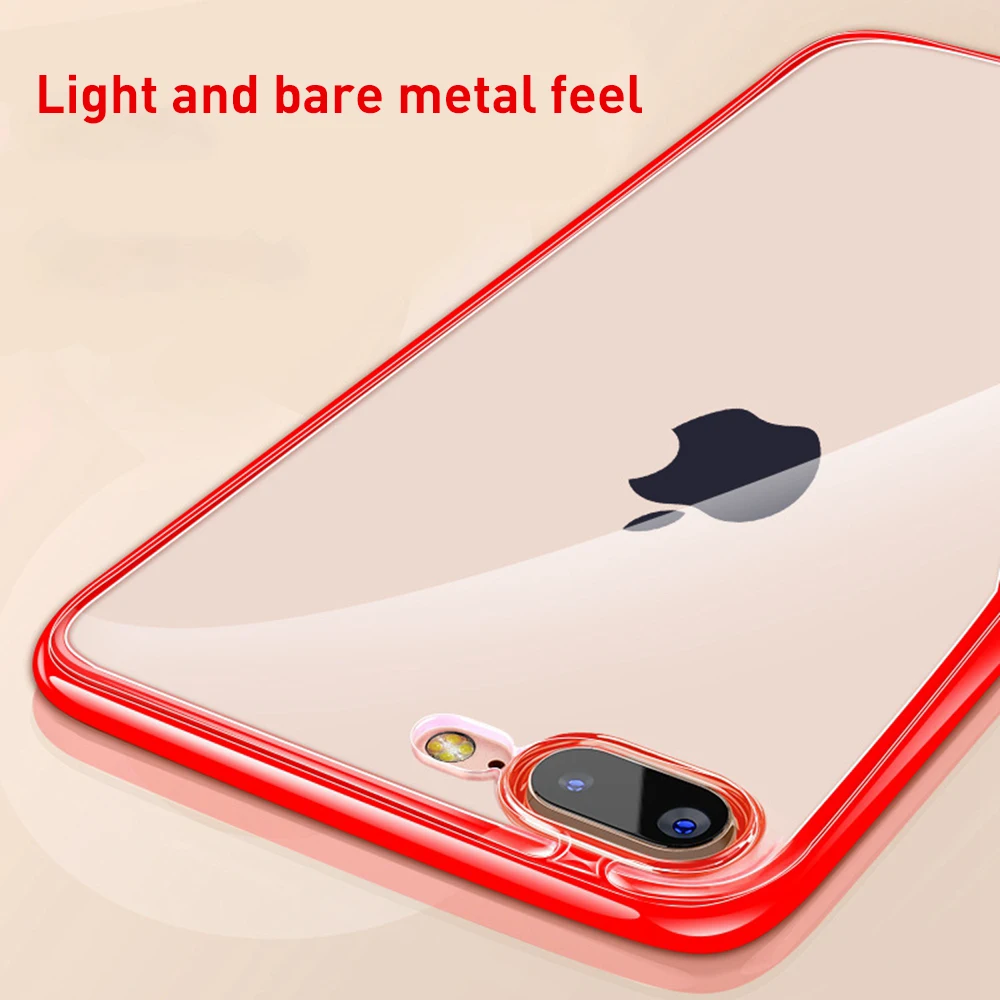 Eqvvol цветной прозрачный чехол из ТПУ для iPhone 8 7 Plus 6 6S ударопрочный защитный XS max XR X