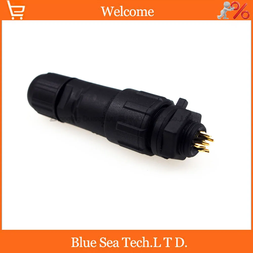 

10pcs Good M14 Waterproof connector 5pin contacts panel type IP68,aviation plug,Waterproof Adapter for LED ect.