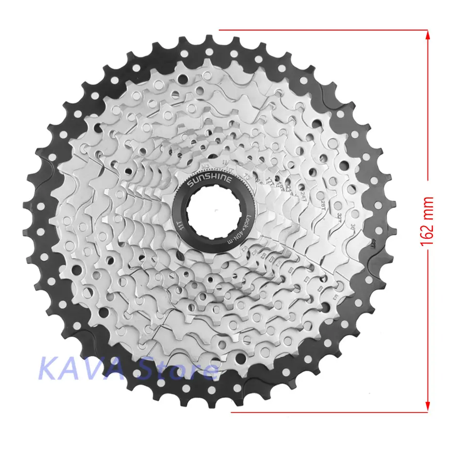 Кассета для горного велосипеда SUNSHINE MTB 11 скоростей маховик 40T 42T подходит