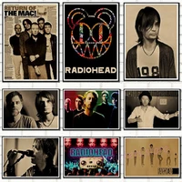 british band radiohead poster retro nostalgia kraft paper decorative painting wall sticker6040