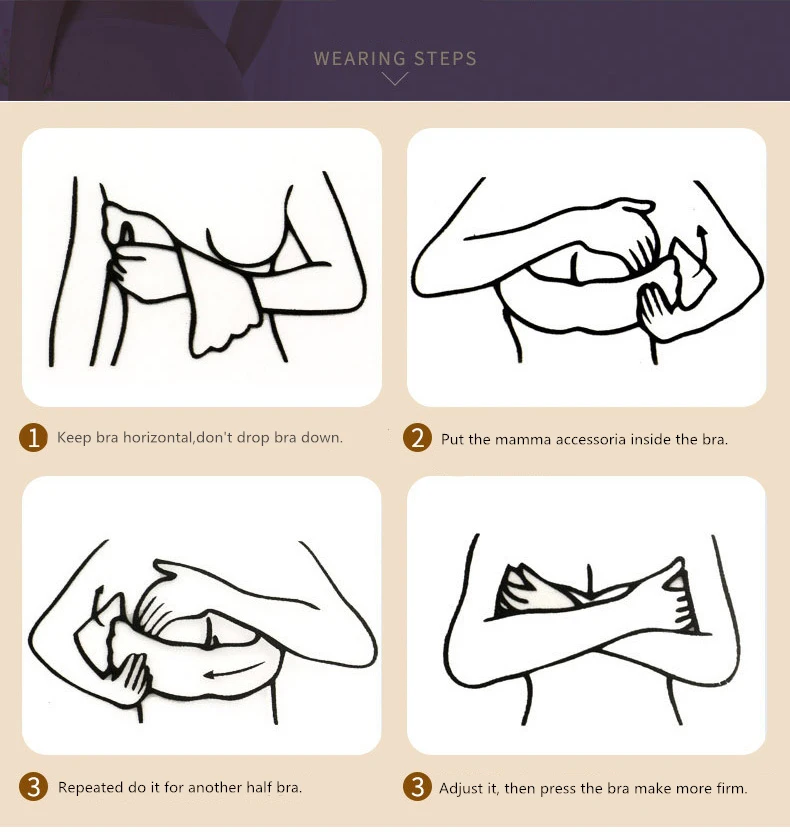 

2019 New Women Silicone Push Up women's underwear Invisible Bra Self Adhesive Strapless Bandage Blackless Solid Bra
