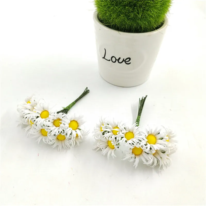 10 шт./лот свадебный цветок gerbera из шелка сделай сам оптовая продажа Материалы для