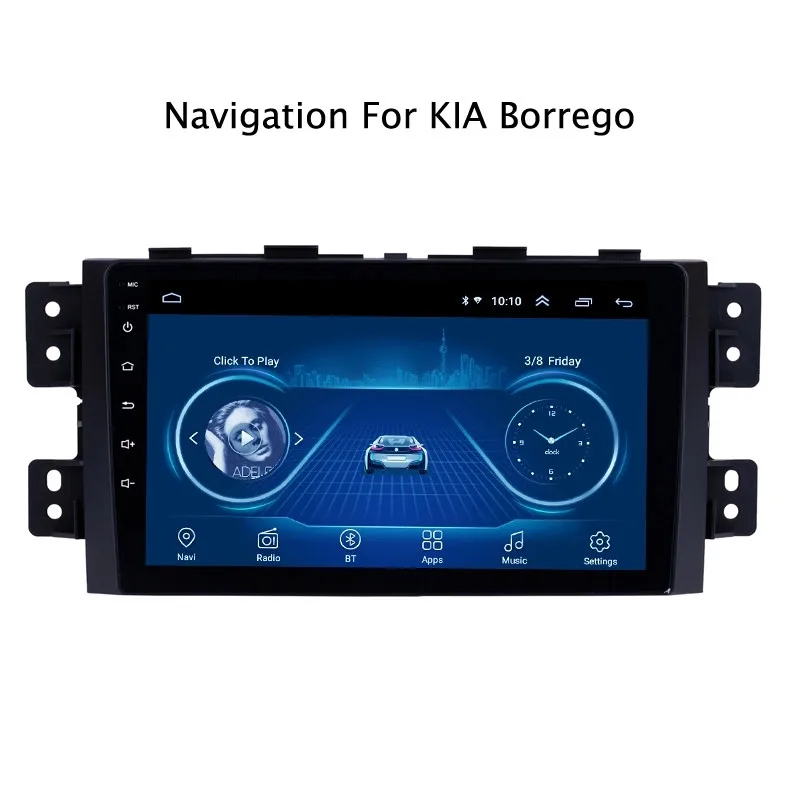 Ectwodvd 9 дюймов Andriod 8 1 Автомобильный gps навигация для Kia Borrego 2008 2016 автомобильный DVD