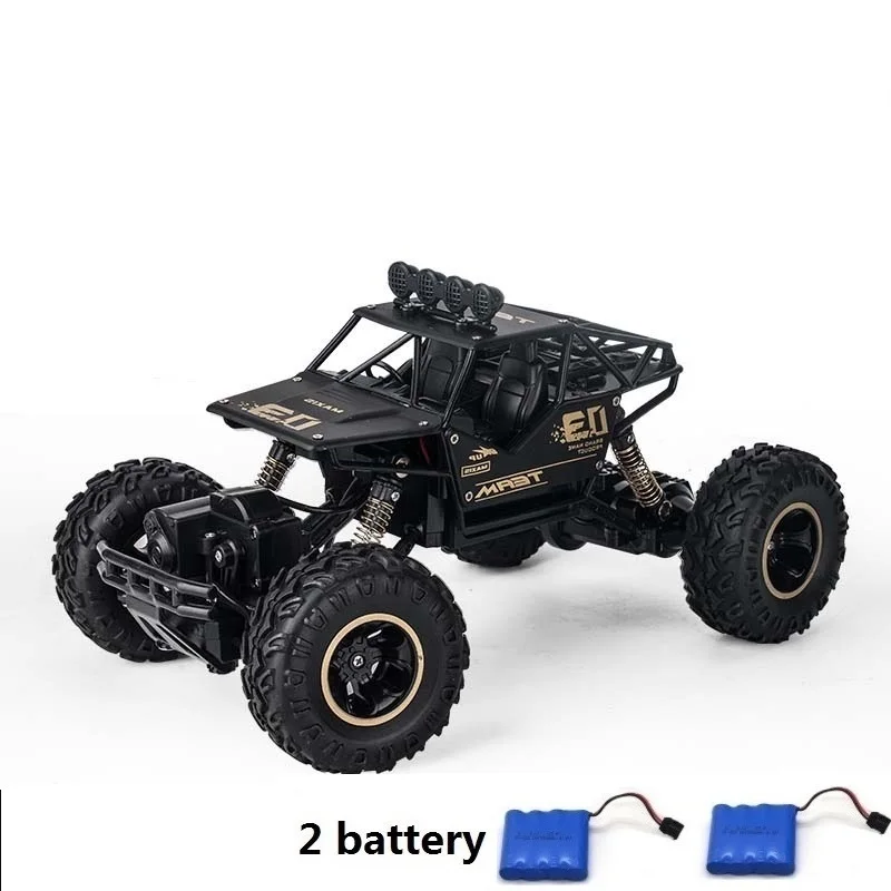 28cm 2 Battery Black Радиоуправляемый автомобиль 1/12 4WD Rock Crawlers 4x4, вождение автомобиля, Двойные двигатели, привод Bigfoot, автомобиль с дистанционным управлением, модель автомобиля, внедорожник, игрушка в подарок - Цвет: 28cm 2 Battery Black
