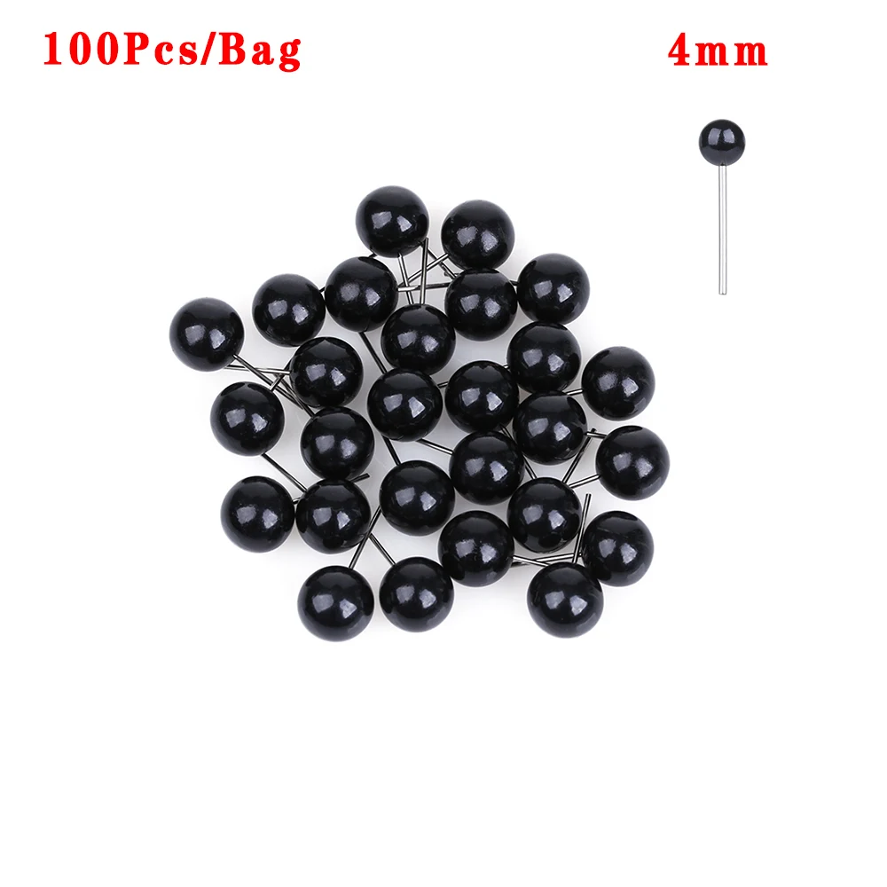 Mini 100Pcs/Bag 4/5/7/8/10mm Bears Animals Eyes Dolls Black Glass Needle Felting Plush Toys Accessories | Игрушки и хобби