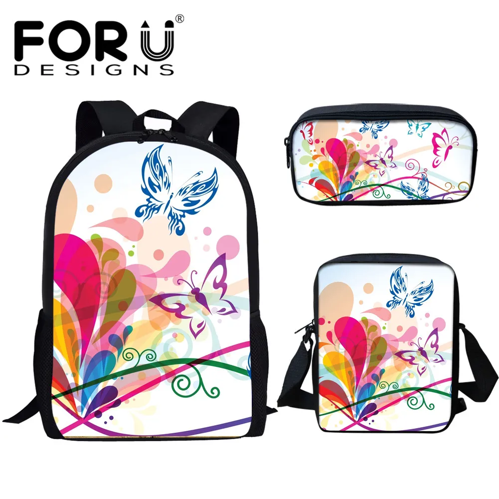 FORUDESIGNS/комплект детской школьной сумки для мальчиков и девочек с 3D рисунком