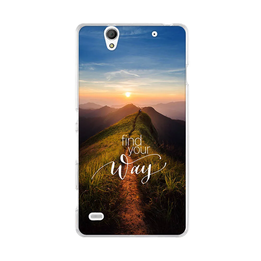 Силиконовый чехол для sony Xperia C4 E5303 E5306 E5353 5,5 дюймов, мягкие ТПУ чехлы для телефонов с принтом, Мультяшные чехлы - Цвет: 22