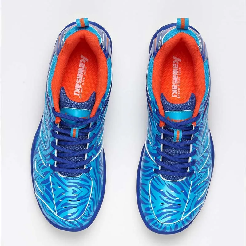 

2017 Original Brand KAWASAKI Breathable Badminton Shoes Anti-torsion Indoor Sports Shoe For Women Men Sneakers Blue K-137