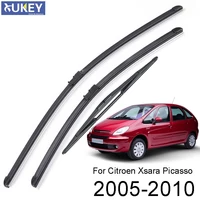 xukey front rear windshield wiper blades kit for citroen xsara picasso 2005 2006 2007 2008 2009 2010 262616