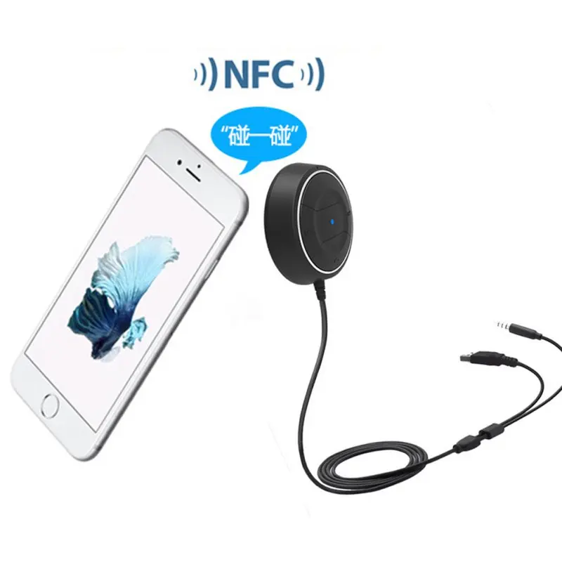 Bluetooth 4 0 беспроводной музыкальный приемник 3 5 мм адаптер громкой связи