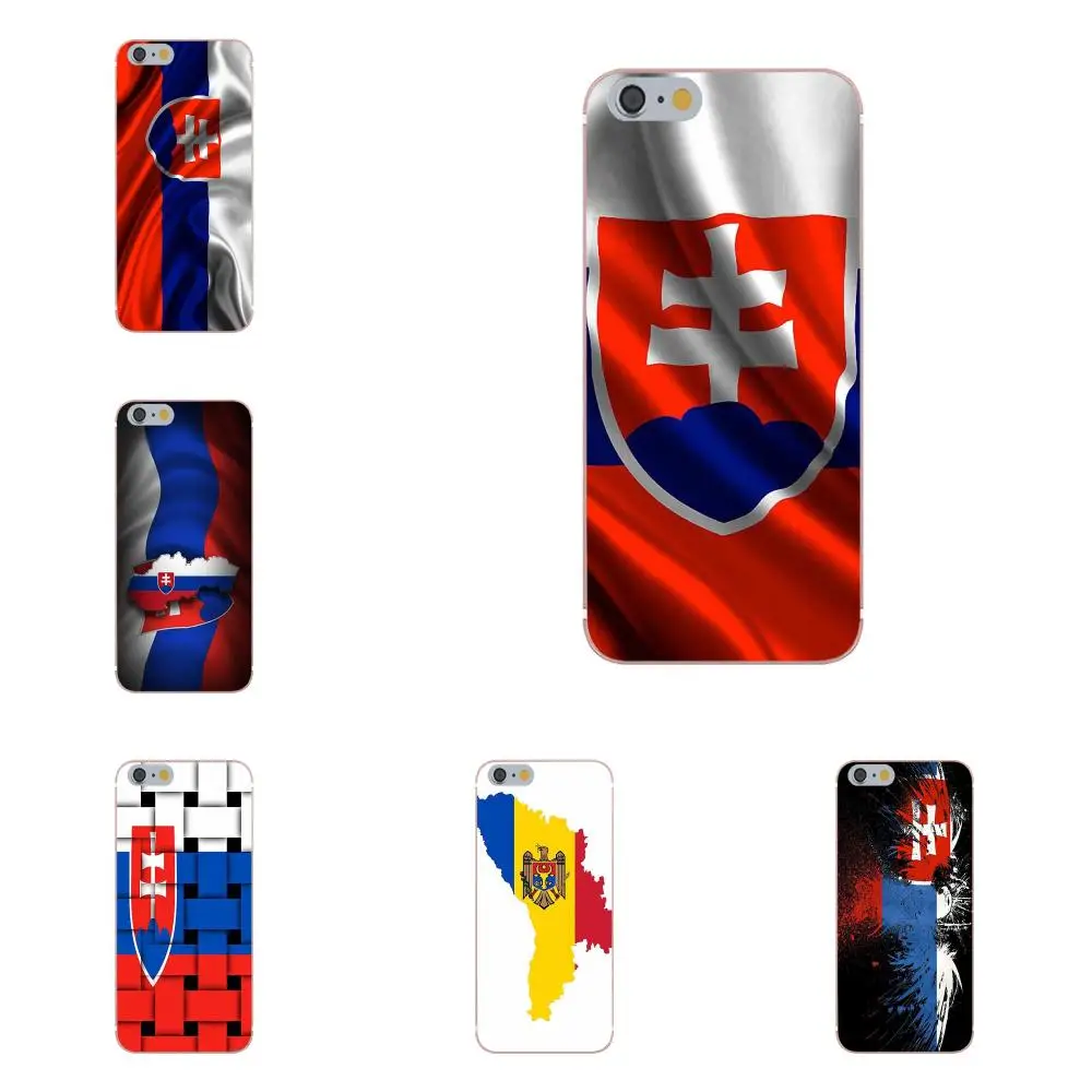 Oedmeb ТПУ для телефона с изображением забавных мультфильмов флаг Словакии iPhone 4S 5S 5C