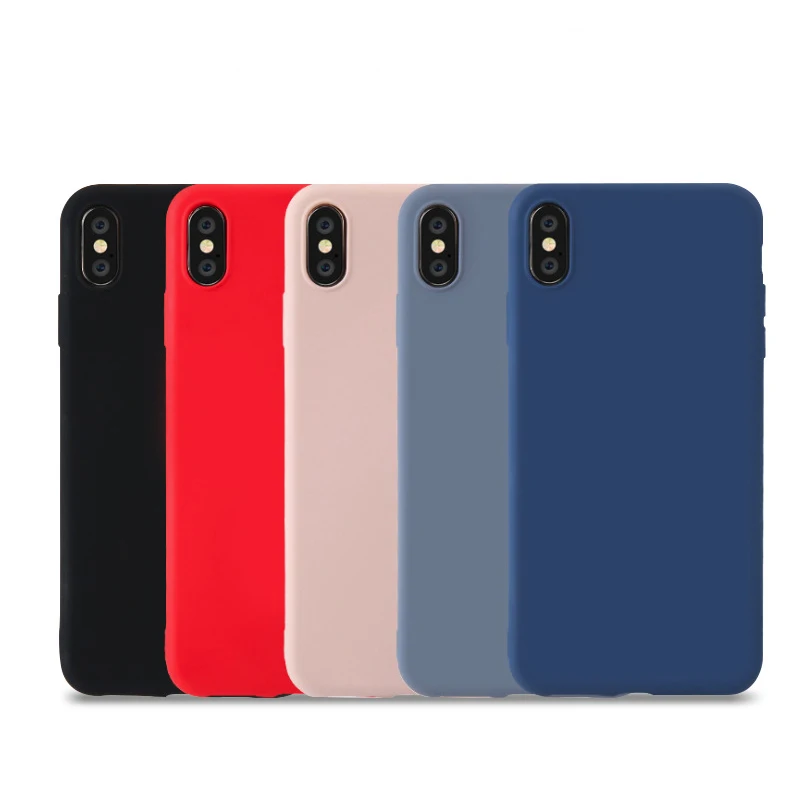 Чехол для iPhone Xr X Xs Max модные мягкие силиконовые противоударные Чехлы ярких цветов