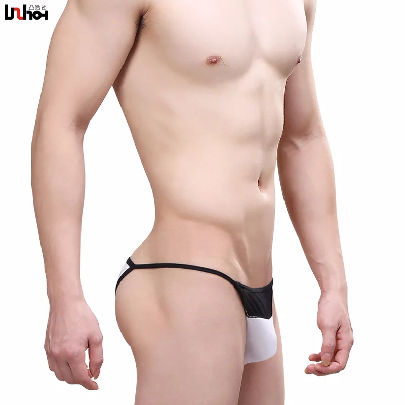 

Sexy Gay Underwear Men Briefs Short Mesh Modal Underpants Strap Breathable U Convex Pouch Low Waist Panties Cueca calzoncillos