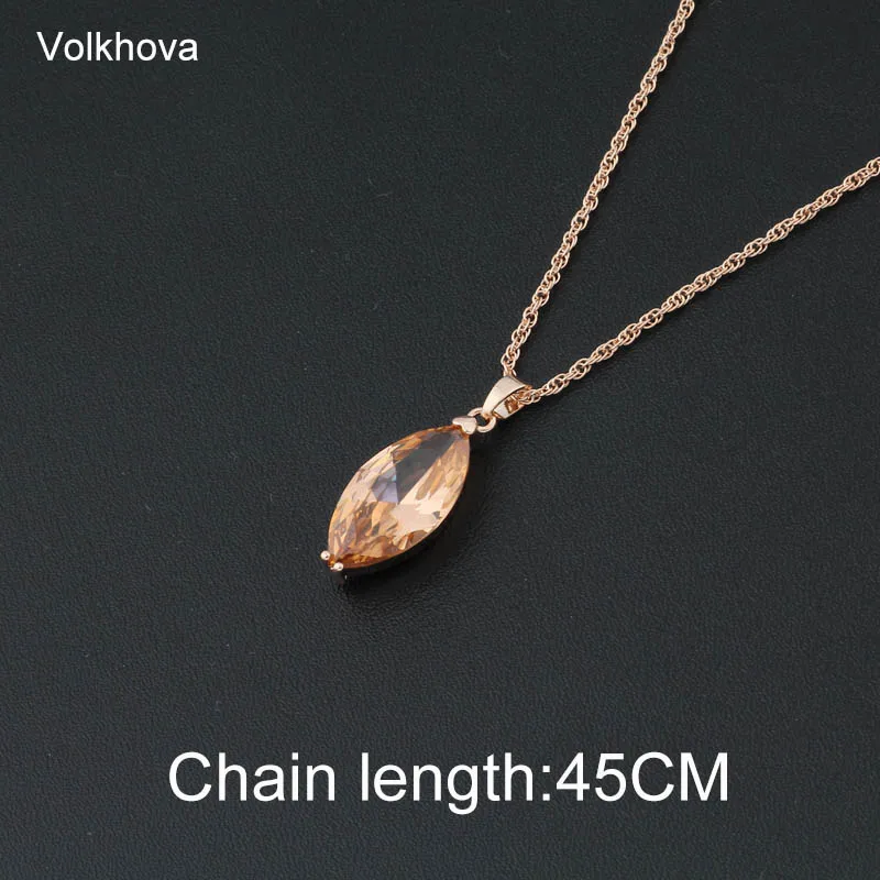 Модные женские серьги Volkhova в форме конского глаза набор из розового золота с